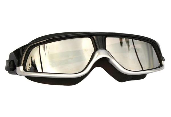 Kadın erkekler yüzmek maskesi rahat silikon büyük çerçeve yüzmek gözlükler yüzme gözlükleri su geçirmez antifog uV ile case3620129