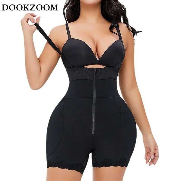 Shapers Feminino Butt Lift Shapewear Braço de Fulh Fitle Fake nas nádegas Falsas Treinador de cintura mais fino da cintura pós -parto Y240429