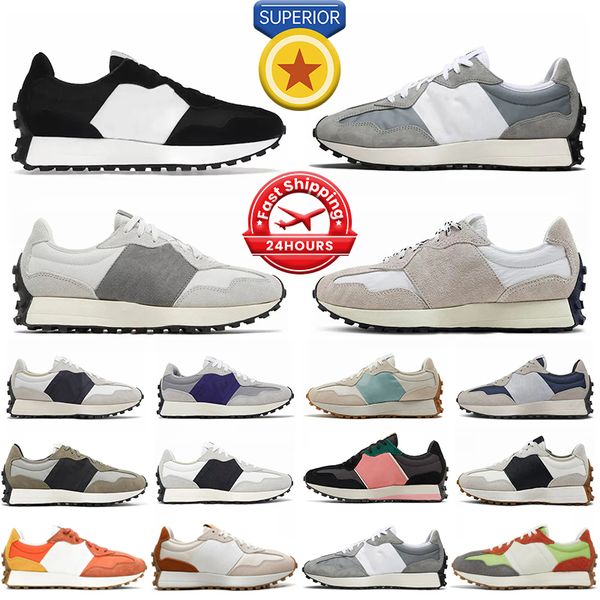 Nuove scarpe da sneaker da 327 uomini donne 327s nero grigio chiaro sale verde grigio verde allenatori sportivi jogging scarpa da passeggio