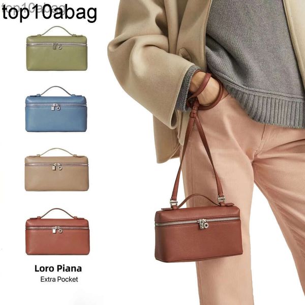 Loro Piano Bag Designer Fashion Pianaly Extra Pocket L19 Mini Bag Damen Herren Luxus echte Lederkamera Taschen Handtasche Cross Body Clutch Make -up Abendbeutel