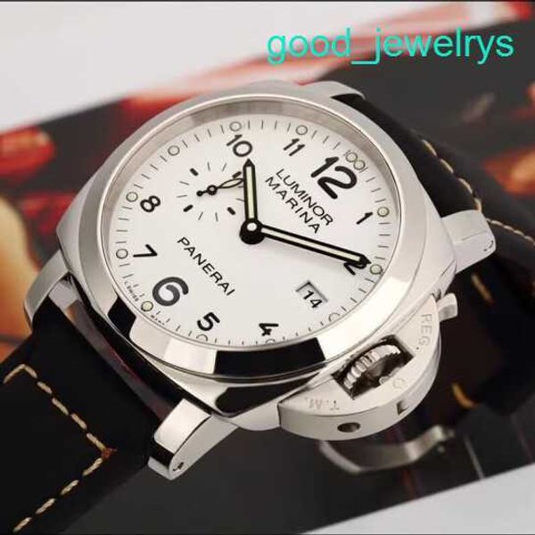 Пилот запястья Watch Panerai Luminor 1950 Series 44 мм Диаметр Дисплей Автоматические механические мужские часы Работая стальная сталь PAM00499