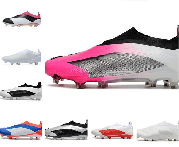 2024 Fußballschuhe Elite Lecklose Fußballstiefel Solarenergie Generierung Predstrike FG Fußballschuhe Spezialausgabe 30 -jähriges Jubiläum Kingcaps Outdoor Schuhe