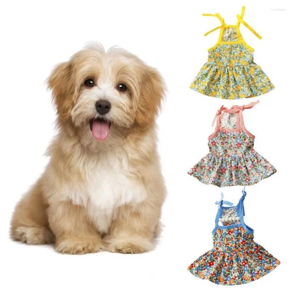 Abbigliamento per cani abito da pet pattern floreale fidabile amichevole per lancio per la pelle cotone lavabile senza lavabile per le bostitute