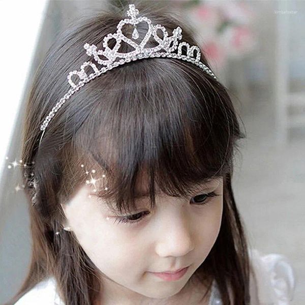 Clip per capelli Princess Crystal Tiaras and Crowns Headband Girls Girls Love Bridal Crown Crown Party Accepenti