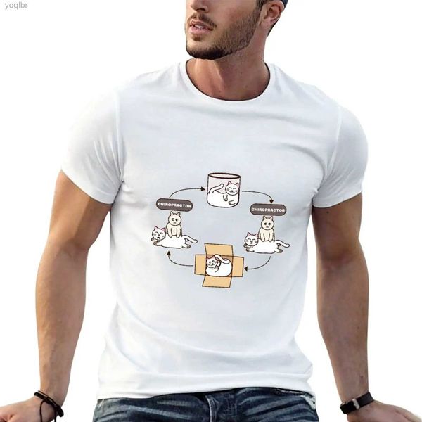 Herren-T-Shirts Neue Wirbelsäulenarztkatze T-Shirts einfache T-Shirts Grafische T-Shirts Cavai Kleidung übergroße T-Shirts Jelly Mens T-Shirtsl2405