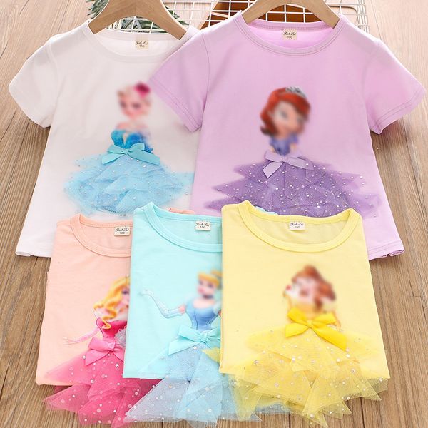 Neue Sommer 3d Ice Prinzessin Top Girl