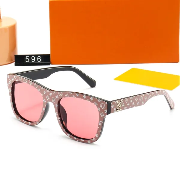 Модные бренд солнцезащитные очки буквы Temple женские солнцезащитные очки