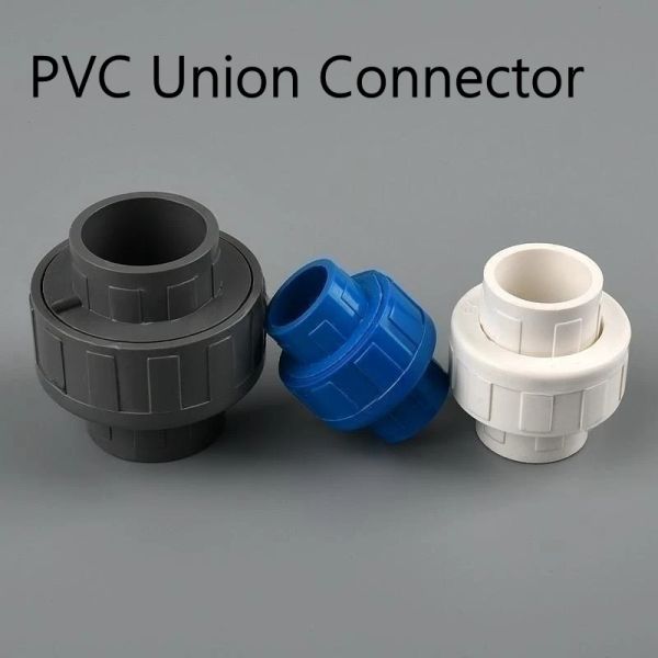 Dekorationen 1PC I.D 20/25/32/40/50/63/75/90/110 mm PVC Union Stecker Aquarium Tank Wasserrohr gerade Armaturen Bewässerungsgarten