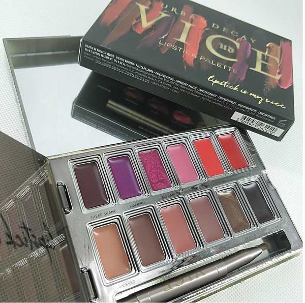 Lipstick 12 Cores Lip Gloss Palette Cream Maquia