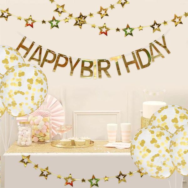 Decorazione per feste da 10 pezzi set palloncini di coriandoli sospeso per le decorazioni personalizzate di compleanno streamer