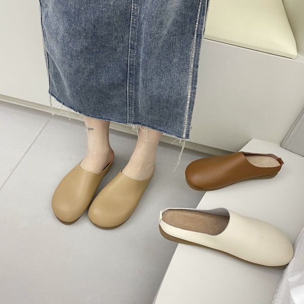 Kadın bayanlar için yakın ayak parmakları moda 2024 yaz loafers kadın loafers kapalı açık ayakkabı sandaletleri yeni bronzluk