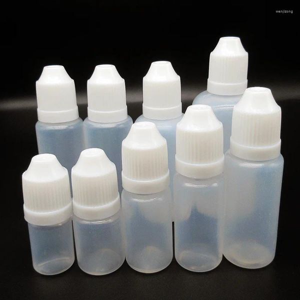 Garrafas de armazenamento garrafa de gotas de plástico garrafa macia de 20 ml de pintura diy Óleo pequeno pigmento vazio Recarregável 10pcs/lote