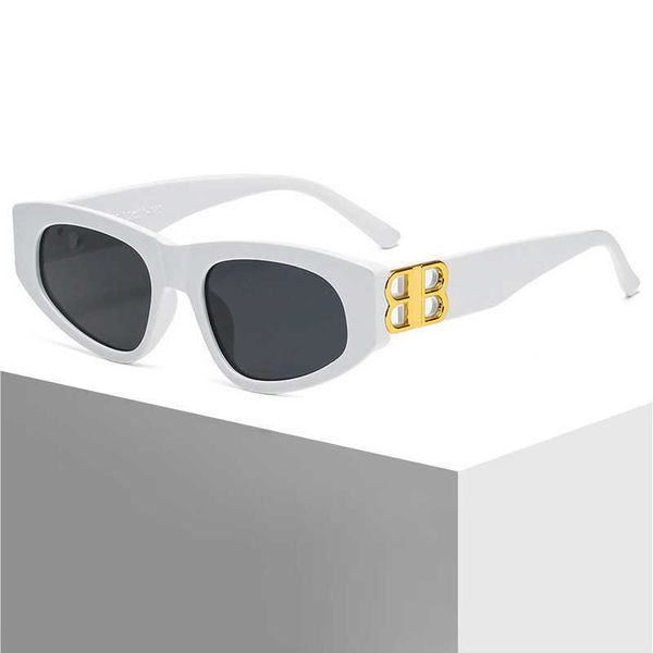 Óculos de sol designer Y2K Millennium Style Double B Óculos de sol B para homens Olhos de gato óculos de sol para mulheres picantes menina nova Internet celebridades street shooting coxes