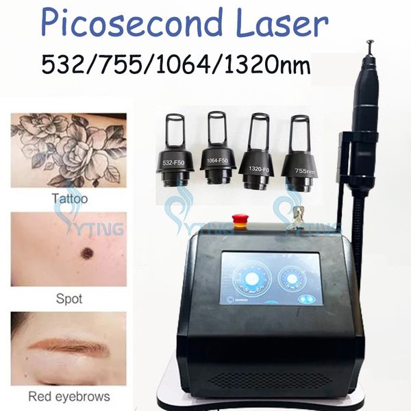 Tragbare Tattooentfernung Pigmentierung Pico Laser Pikosekundenmaschine Haut Verjüngung Sommer -Entfernung Hollyhood Peel Machine