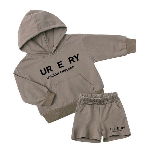 Neue Designer-Kinder-Kleidung Set Kinder Frühling Hoodies Kurzes Sets Sommer Boys Girls Tracksuit Baby Langarm Kleidung für Kindergröße 90 cm-160 cm CXD2404304-12