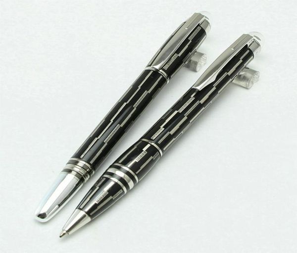 2pcslot Classique Starwaikers Black Metal Rollerball caneta caneta caneta com o número de série do Monte Brands Opção