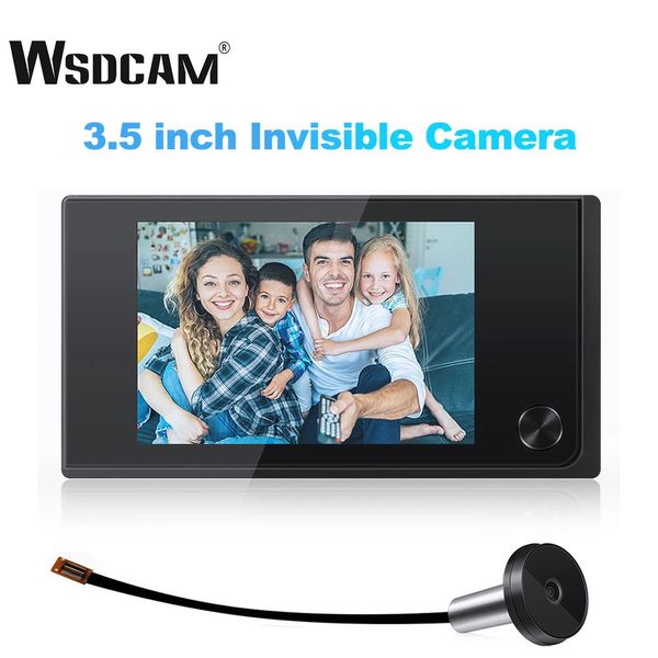 Camera da 3,5 pollici WSDCAM da 3,5 pollici di campanello a 120 gradi Visualizzatore Wireless Camera per porte della casa intelligente con monitor Mirilla 240430