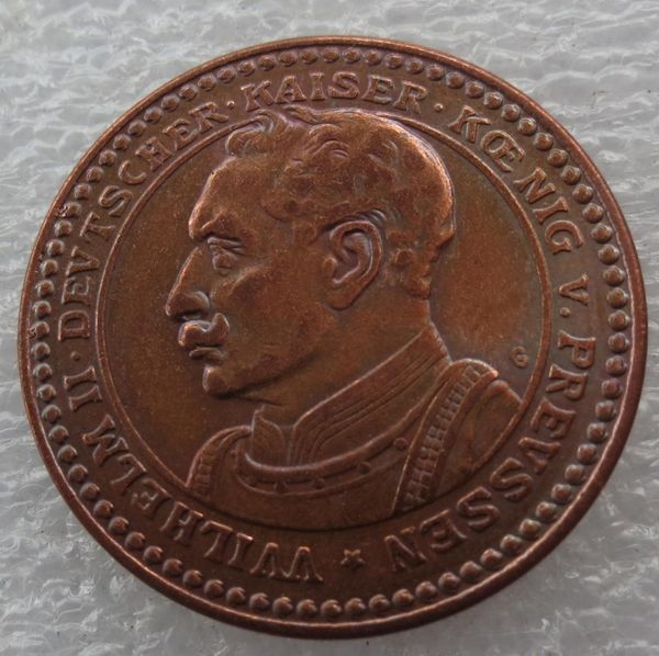 Prussia German S 2 Mark 1913 Доказательство бронзового рисунка Wilhelm II Copy Coin Cheap Factory High Caffice7217515