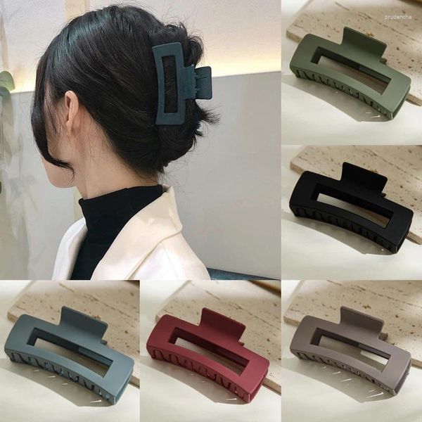 PC Korean Feste große Haarklaue elegante Kunststoff Barrette Krabben Haarnadel Clip Kopfbewegung für Frauen Girls Accessoires