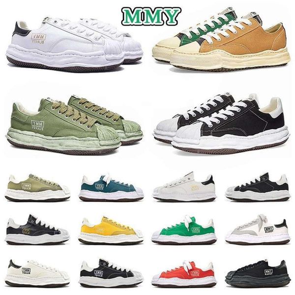 Sapatos casuais Designer de maison mmy mihara yasuhiro sapatos casuais tênis de borracha sola mihara yasuhiro low cut alvas plataform treinadores de plataforma assinatura masculina mmy pedreiro