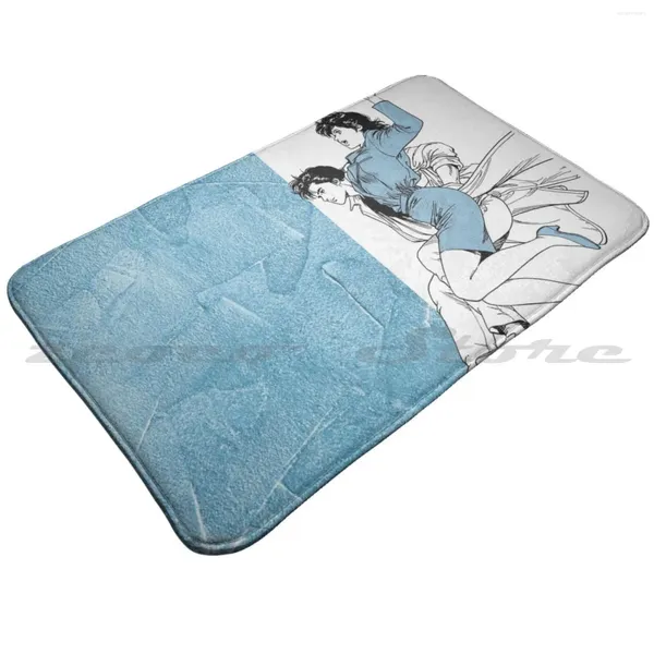 Carpets City Manga Tribute Soft Non Slip tapete tapete de tapete Cushion Anime Nicky Larson Dorothee Club