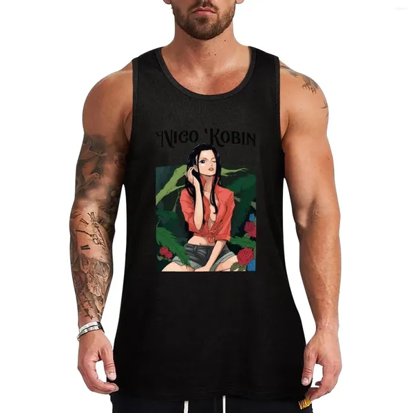 Erkek Tank Tops Jungle Nico Robin Top Sports Suit Salon Giysileri Adam Fitness T Shirt