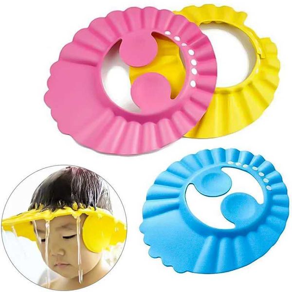 Шапки для душа детская защитная душевая шапка с твердым цветом в стиле ванной