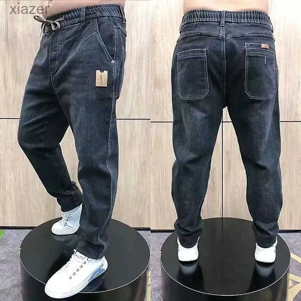 Jeans maschile autunno nuovo papà jeans tendenza della moda joker dritta pantaloni casual elastici sciolti wx