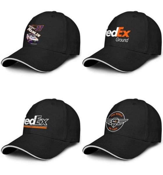 Unisex FedEx White the World Fashion Baseball Sandwich Hut Custom Team Truck Fahrer Cap Orange Old Logo Denny Hamlin Federal Expre9991583