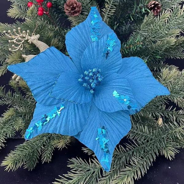 Fiori decorativi Una disposizione floreale di Natale del modello adorna l'Iris Merry del 2024