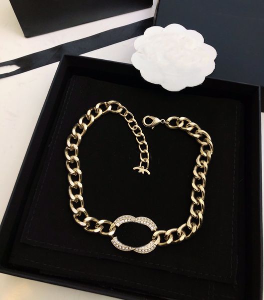 C Women Designer Choker Collece Cclies Simple подвесное ожерелье медные бренды роскошные бренды