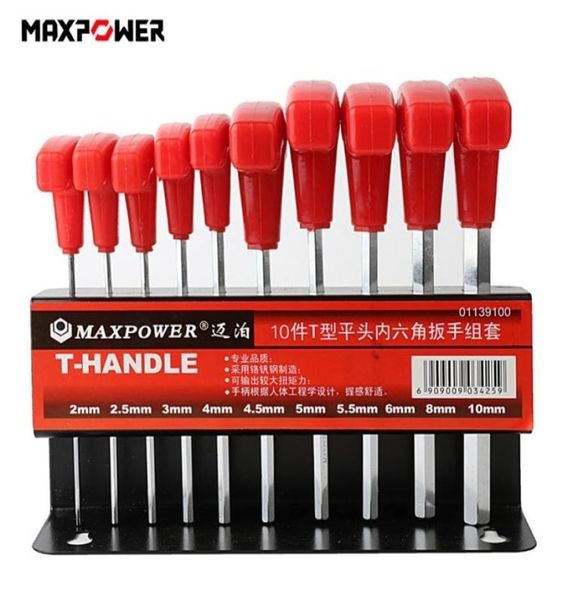 10 шт. Thandle Hex Key Allen Harench 200 мм100 мм метрический набор гаечных ключей нельфункциональный