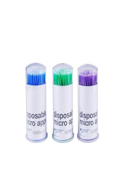 Ganze Einweg -Mikrobrush -Wimpern -Erweiterungstools 3 Größe S m l individuelle Wimpernentfernungswerkzeuge und zahnmedelbeschichtete Sticks5960434