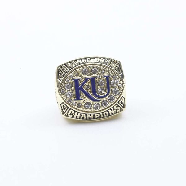 Band Rings NCAA 2008 Universidade de Kansas Crow Hawk Basketball Champion Ring OSAL