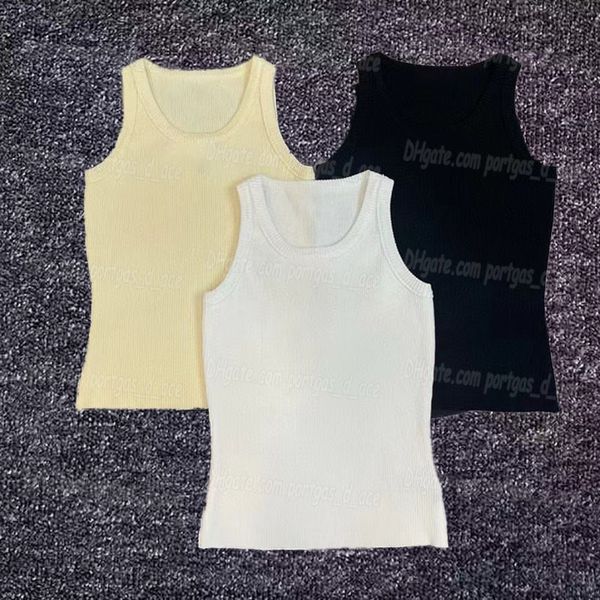 Giubbotti a maglia da donna serbatoi donne da donna lussuoso maglietta maglietta canottiera estiva canotta elegante casual canottiera quotidiana a maglia