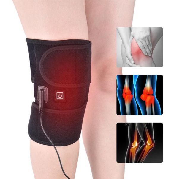 Brace de joelho aquecido por infravermelho Suporte de lesões Cólicas Artrite Recuperação de recuperação da dor Alívio das joelheiras para drop cx20078097999