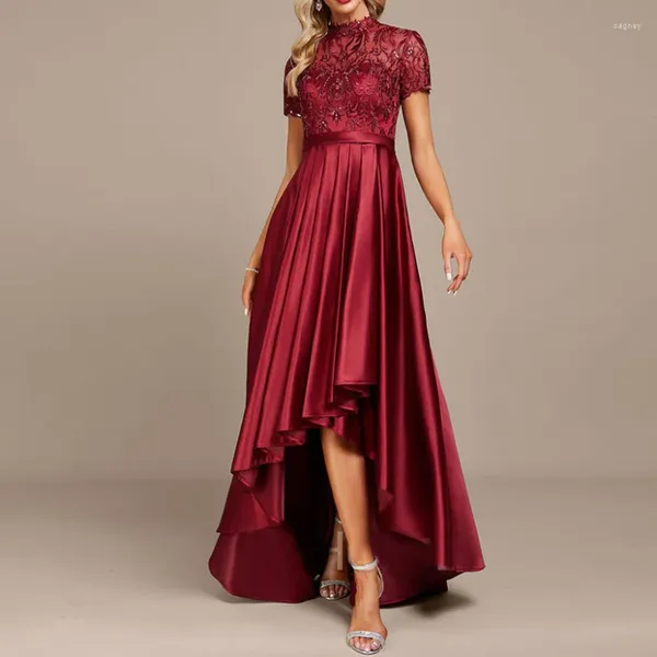 Partykleider Abendkleider hochwertiger Gastgeber Wein Red Verlobungskleid Fishtail Vestidos de Festa Long Kleid