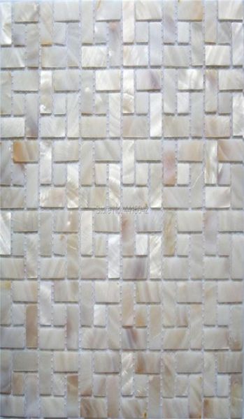 Papéis de parede Mãe natural de mosaico de pérolas para decoração caseira backsplash e banheiro parede de 1 metro quadrado AL1045345781