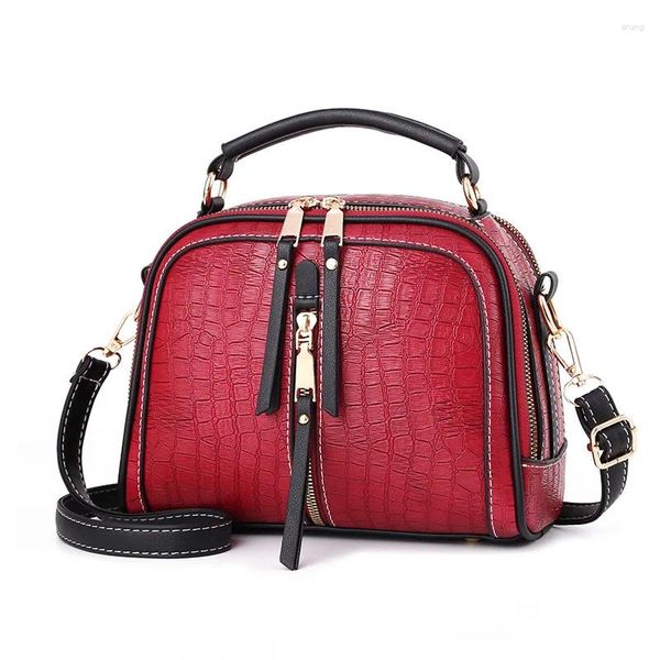 Сумки для плеча yingpei Женщины мессенджеры кожаные сумки женские сумочки сумочка штифт мода подарок черный красный подарки