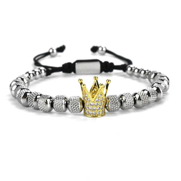 Bracciale designer Nuove esplosioni esplosioni Ladies versatile in acciaio inossidabile ananas per perline croona di perline MENS BRACELETTO