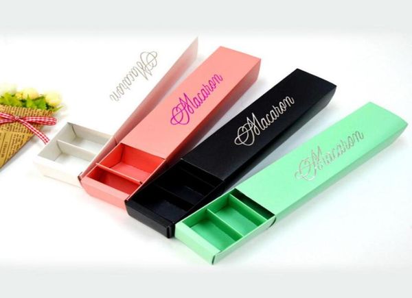 Caixa de bolo de macaron Macaron Packaging Candy Favors Gift Laser Paper Boxes 6 Grids Chocolates Boxcookie Box9958204