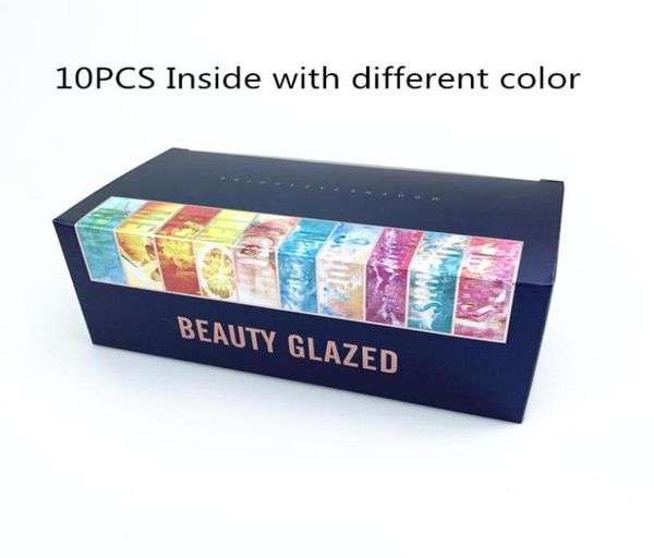 Eye Shadow Beauty Glazed Cosmetics Gift Box 10 em 1 Conjunto 9 Color Pallete Makeup Palette Palette Shimmer Matte3270622