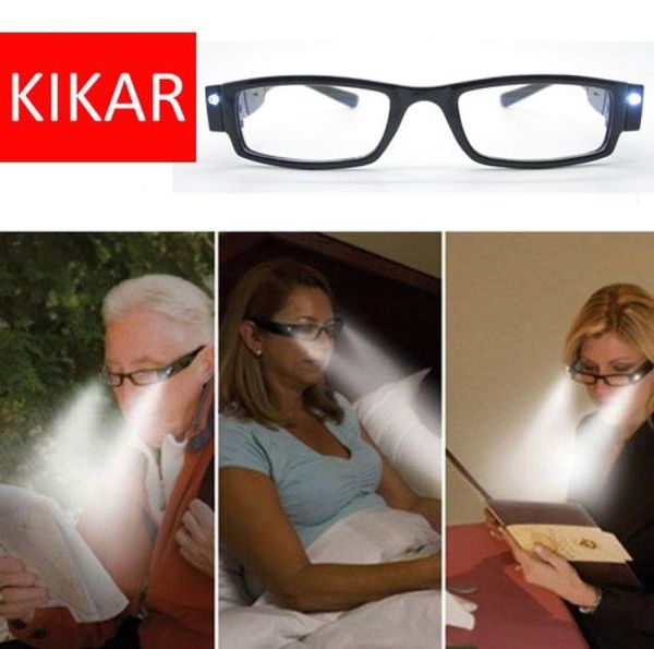 10 Força Kikar Fashion LED LEITURA COMPOS COM O CASE PLÁSTICO NOITE LEITOR ELEGENSA LIGUE OLIENTE OLHO ESPOSTAÇÃO DIOPTER DIOPTER P8788637