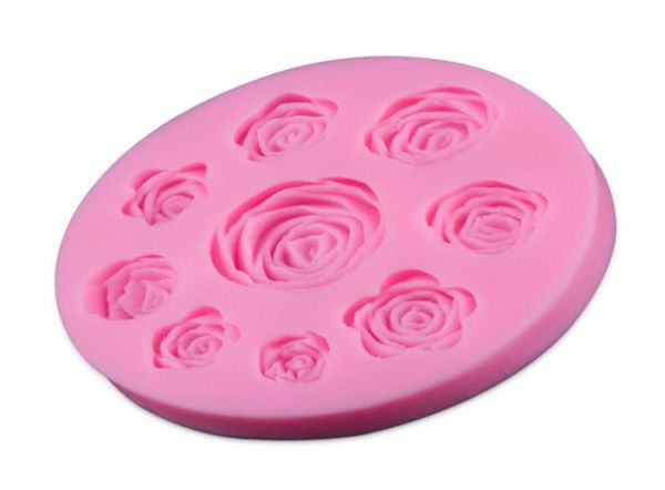 Silicone 3D di alta qualità 8 Mine rose Craft Fundant DECORAZIONE DELLA MAPPA DI MAPPIA DI CIOCCIA DI PASSAGGIO DECORAZIONE SOLOTS STRUMENTI STRUMI DI MAPPONE 66643689