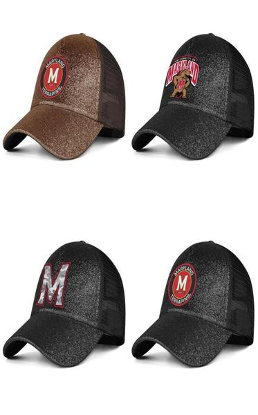 Maryland Terrapins Round Logo Mens e Womens Pony Hat Cap Cool Fashion Baseball Team unica Baseballhats Grigio Camouflage Football8769274