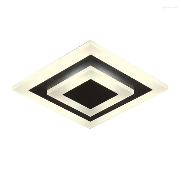 Kronleuchter Acrylquadrat/runde Lampe für Wohnzimmer Schlafzimmer Haus AC85-265V Moderne LED-Kronleuchter-Armaturen