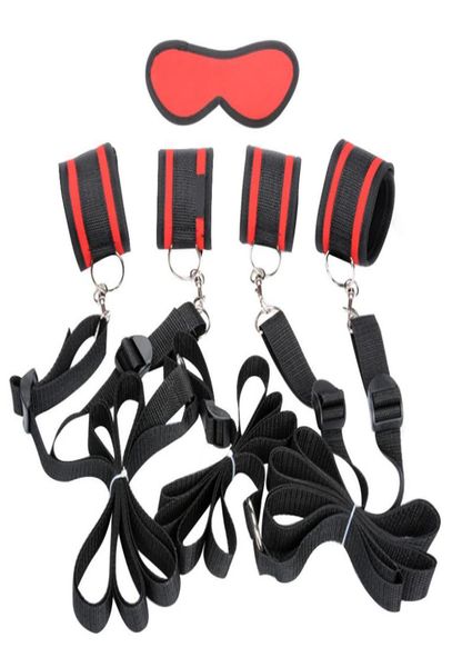 BDSM di alta qualità BDSM Bondage Slave Attrezzatura Movvello delle manette per le gambe Maschera per occhio Slave Fetish Bondage Toys Erotic Sex per S1058719