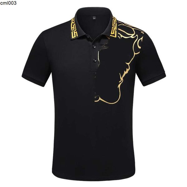 Designer Stripe Polo Shirts T Camisetas Snake Polos Bee Floral Mens High Street Fashion Horse Luxury