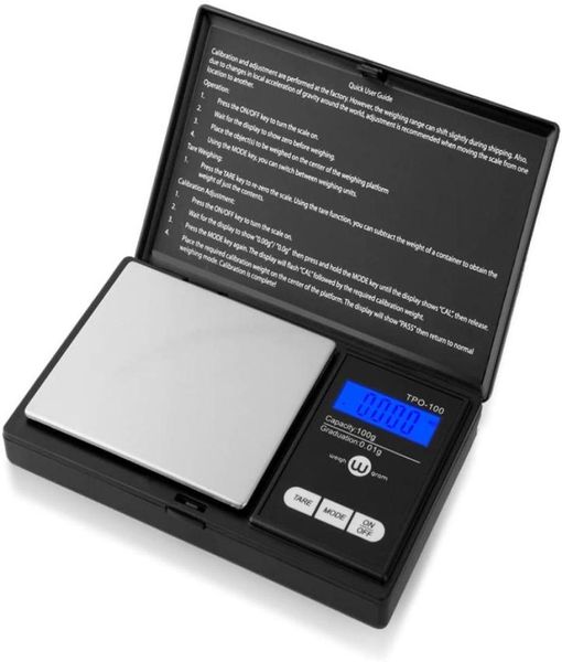 100G001G Portable Pocket Food Scale для золотых бриллиантовых украшений баланс.