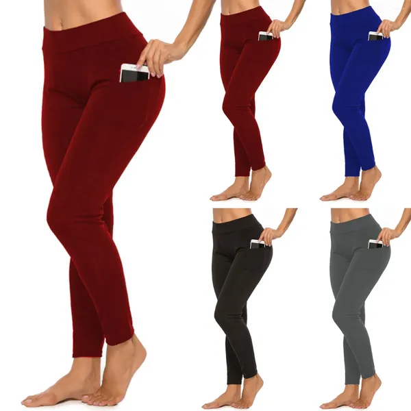 Frauenhose Solid Color Pottocks Training Sport Bottoming -Funktionen: Merkmale: